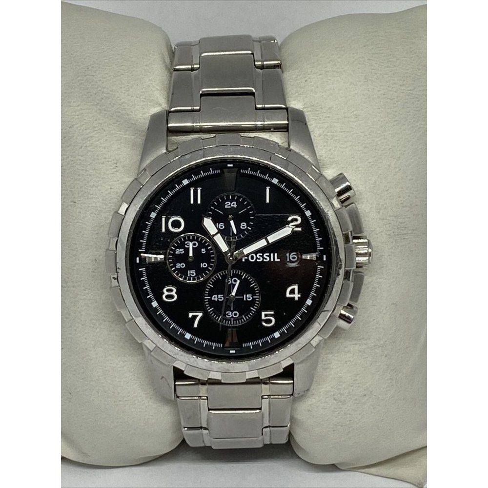 Fossil Dean FS4542 Men's Stainless Steel Analog Bl
